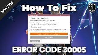 Fix Fortnite Error Code 30005 " Createservice failed 1072" [Season 11]