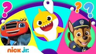 Spin the Wheel of Friends w/ Baby Shark, Paw Patrol & Blaze!  Ep. 9 | Nick Jr.