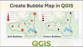 Creating Bubble Map in QGIS  | Tutorial 2024