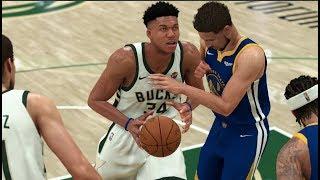 NBA 2K20 Gameplay - Golden State Warriors vs Milwaukee Bucks Game 7 NBA Finals – NBA 2K20 PS4