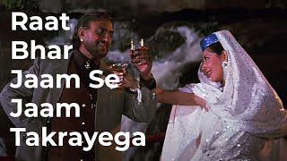 Raat Bhar Jaam Se | Jaam Takrayega | Tridev | Sunny Deol, Sonam | Mast ️ Song |