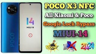  Poco X3 NFC Google account / frp bypass (miui-14) Without Pc 2024/ All Xiaomi, Poco frp bypass 