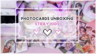  stray kids photocards unboxing | распаковка карт 