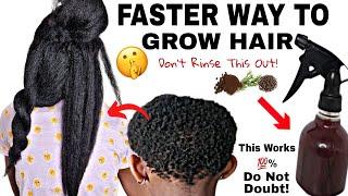 Faster way to grow hair/Do Not Rinse This Out! & your hair will grow crazy| Extreme hair growth