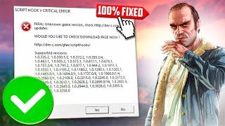 How To Fix GTA 5 Script Hook V Critical Error | Script Hook V Critical Error Fix | GTA V Error Fix