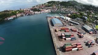 Port Louis marina - Grenada / 4K /