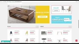Desarrollo tienda online a medida en Prestashop 1.6 para la venta de sillas y mesas