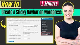 How To Create a Sticky Navbar on wordpress 2024