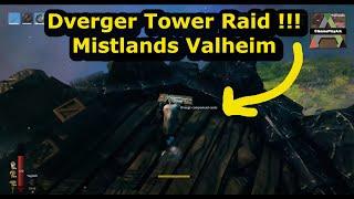 How to get dverger extractor Valheim ( dverger tower raid Mistlands killing dvergr dwarfs )