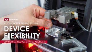 Autoinjector Testing System | Device Changeover and System Alignment