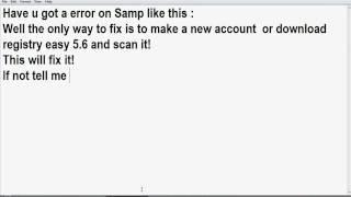 Gta Sa Samp (MICROSOFT VISUAL C++  RUN TIME ERROR) *FIX*