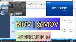 KV Studio: MOV, @MOV instruction Keyence PLC with simulation