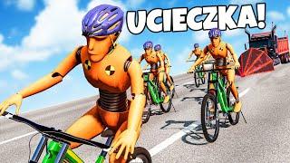 ️ UCIEKAMY ROWERAMI OD UZBROJONEJ CIĘŻARÓWKI!? | BeamNG Drive |