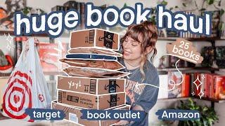 HUGE Book Haul  20+ books | Target + Amazon + Book Outlet