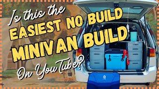 Is this the easiest no-build minivan camper build on YouTube?