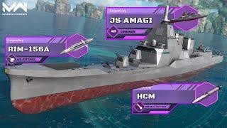 New Heavy Cruiser (Bundle) JS Amagi Quick View and Gameplay  | Modern Warships