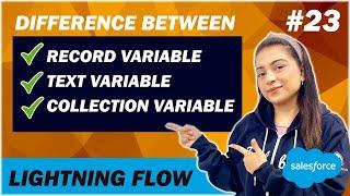 EP - 23 | DIFFERENCE BETWEEN RECORD VARIABLE, TEXT VARIABLE AND RECORD COLLECTION VARIABLE