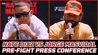 Nate Diaz vs. Jorge Masvidal Anaheim Press Conference | MMA Fighting