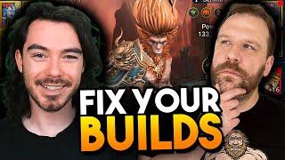 FIX YOUR LIVE ARENA BUILDS... ft.@bigpoppadrockrsl | Raid: Shadow Legends