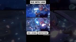 Ayaka Dash Old Beta leak Vs New Animation - Genshin Impact