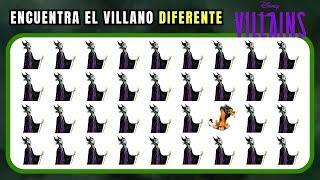 DISNEY VILLANOS | Encuentra al Villano Diferente | Quiz Divertido con 40 Desafíos