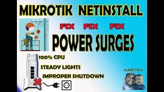 MIKROTIK NETINSTALL FORMATTING HARDDRIVE FIX FIX FIX