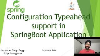 How to provide typeahead support for SpringBoot Configuration properties?