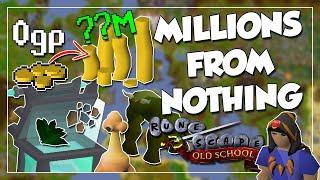 Making MILLIONS From Nothing In 10 Hours - OSRS Money Making From Scratch On a Maxed Account