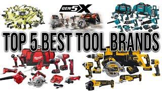 TOP 5 POWER TOOL BRANDS IN THE WORLD! (best of the best)