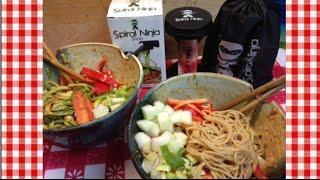 Thai Inspired Peanut Sesame Noodles with Spiral Ninja