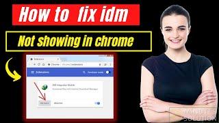 How to fix idm extension not showing in google chrome 2024