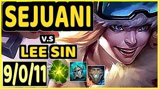 CLID (SEJUANI) vs LEE SIN - 9/0/11 KDA JUNGLE CHALLENGER GAMEPLAY - KR