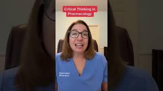 Nursing School Tips: Critical Thinking: Pharmacology | @LevelUpRN