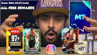 I Got the Free Opals and Locker Codes Plus Free Galaxy Opal Option Pack! NBA 2K25 No Money Spent