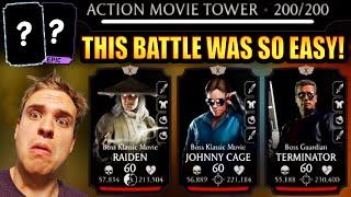 MK Mobile. Beating FATAL Action Movie Tower Battle 200. My Reward Was AMAZING!
