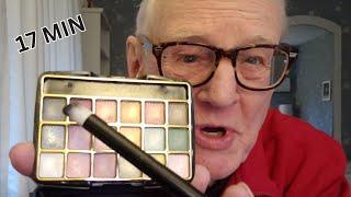 ASMR Grandpa Doing Your Makeup for SLEEP + Words of Encouragement (TAPPING &  LAYERED SOUNDS)