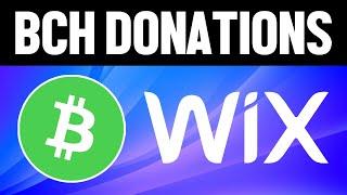 How To Accept Bitcoin Cash Donations on Wix (Quick & Easy)