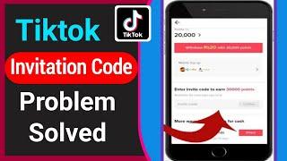 TikTok Invitation Code Problem Solved | TikTok Invite Code Error | tiktok invite code not show