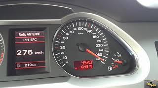 Stock Audi A6 3.2 FSI 278 km/h Top Speed acceleration