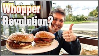 der neue Whopper noch fluffiger | Burgerking Foodreview (Beef + Plantbased)