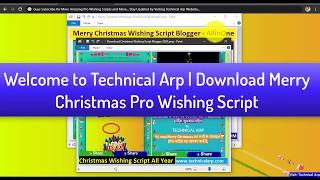 Merry Christmas Wishing Script - Blogger WhatsApp Wishing Script | Best Viral Script Ever