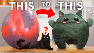 DIY Cactus Cat House (a CATcus!)