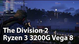 AMD Ryzen 3 3200G Review | The Division 2 | Gameplay Benchmark