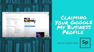 Sparrow Launch Kits | Claiming your Google My Business Profile