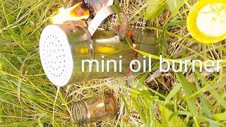 DIY mini #oil #burner #camping #stove - A hot drink in the wild - #bushcraft #survival #skills UK 37