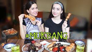 MUKBANG! ШАШЛЫК/ЛЮЛЕ-КЕБАБ И СОУС ЧИЛИ #BARBEQUE