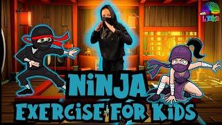 Ninja Exercise for Kids | Learn about Japan | Indoor workout for Children