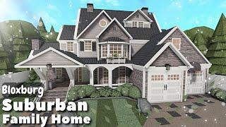 BLOXBURG: Suburban Family Home Speedbuild | Roblox House Build