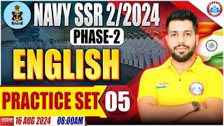 Navy SSR 02/2024 | Navy Phase 2 English Practice Set #05 | English For Navy By Anuj Sir