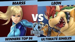 Frostbite 2020 SSBU Winners Top 96 - PG | Marss (ZSS) Vs. SSG | LeoN (Bowser) Ultimate Singles